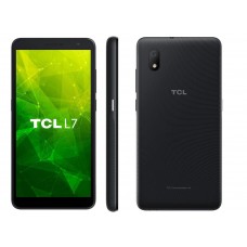 Celular TCL L7 Preto 32GB, 2GB de RAM, Tela 5.5", Câmera 8MP + 5MP Frontal, Android 10 GO, Dual Chip, 4G e Processador Qualcomm Quad core